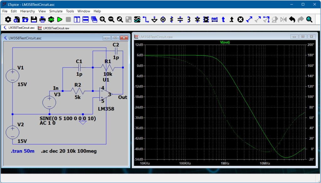 Test Circuit LM358