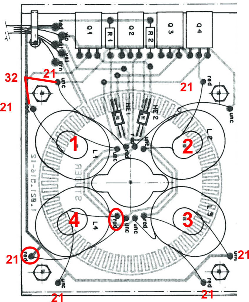 Capstan PCB Widerstandsmessungen